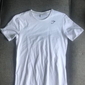 Mens gymshark white tee